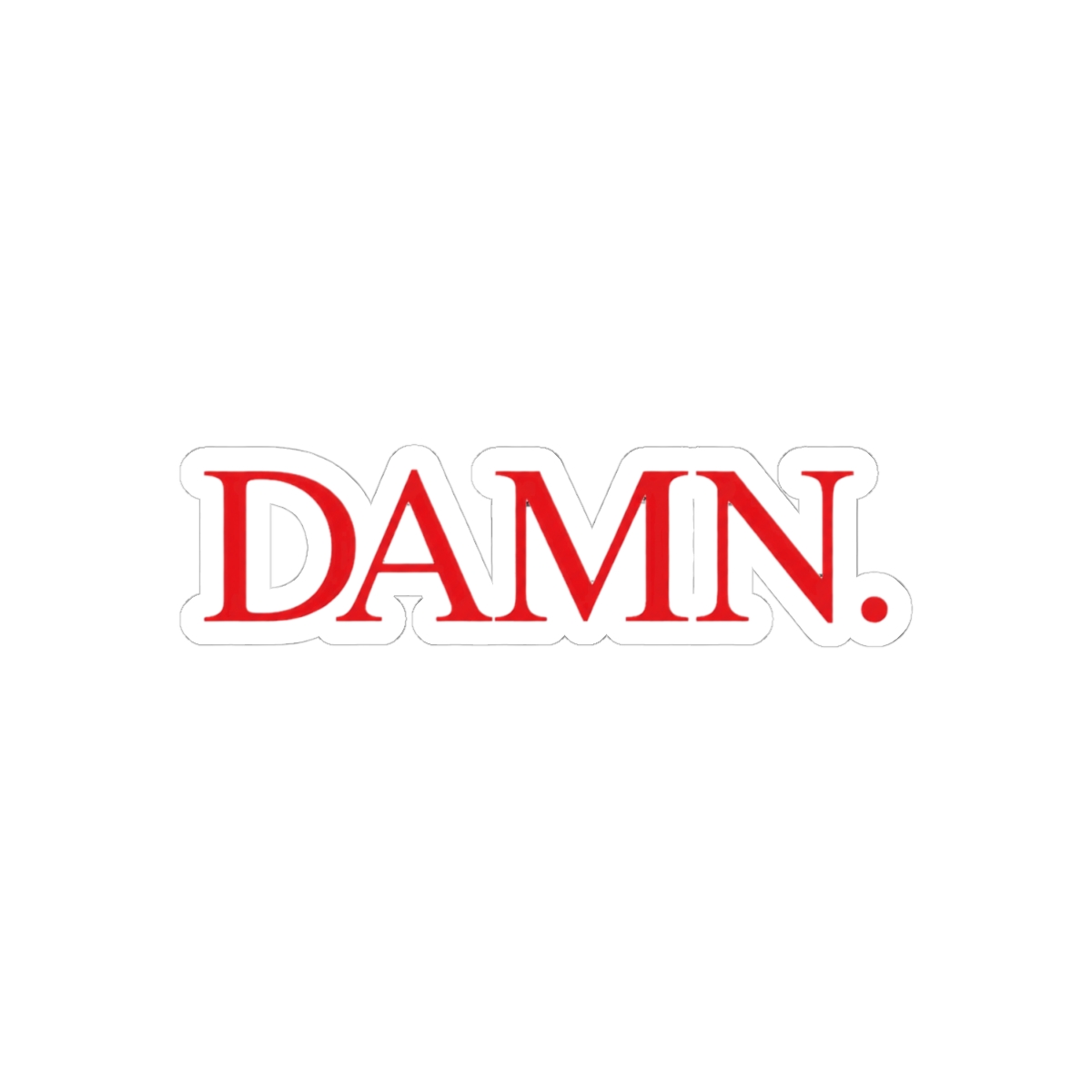 Kendrick Lamar DAMN Album Sticker | Bold Hip-Hop Vinyl Decal - alternate angle 1, merchandise