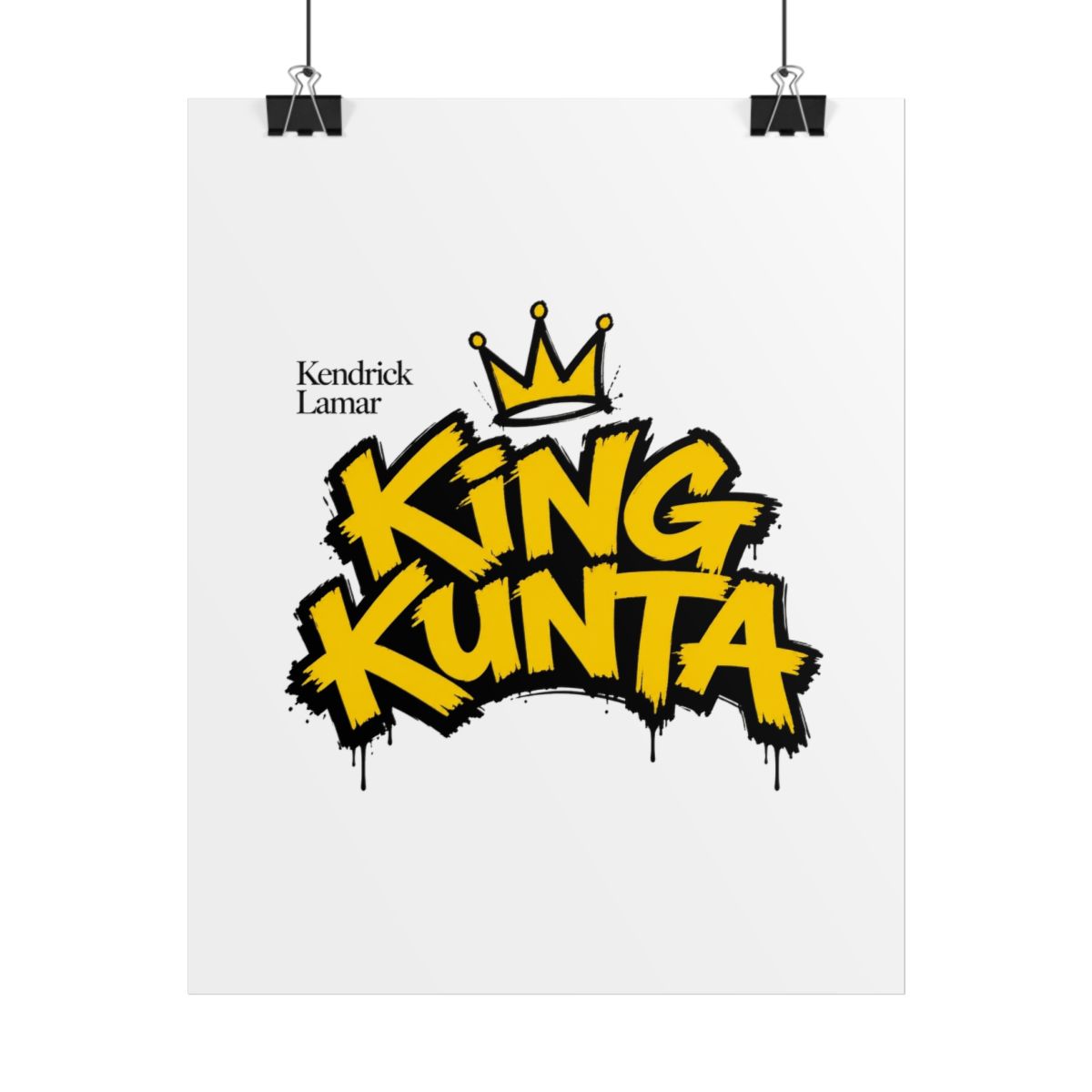 Kendrick Lamar "King Kunta" Poster