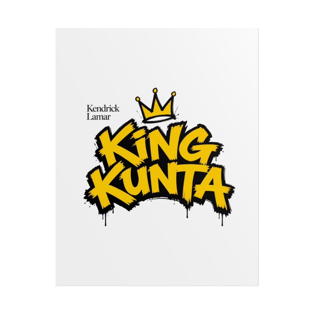Kendrick Lamar "King Kunta" Poster - alternate angle 1, merchandise