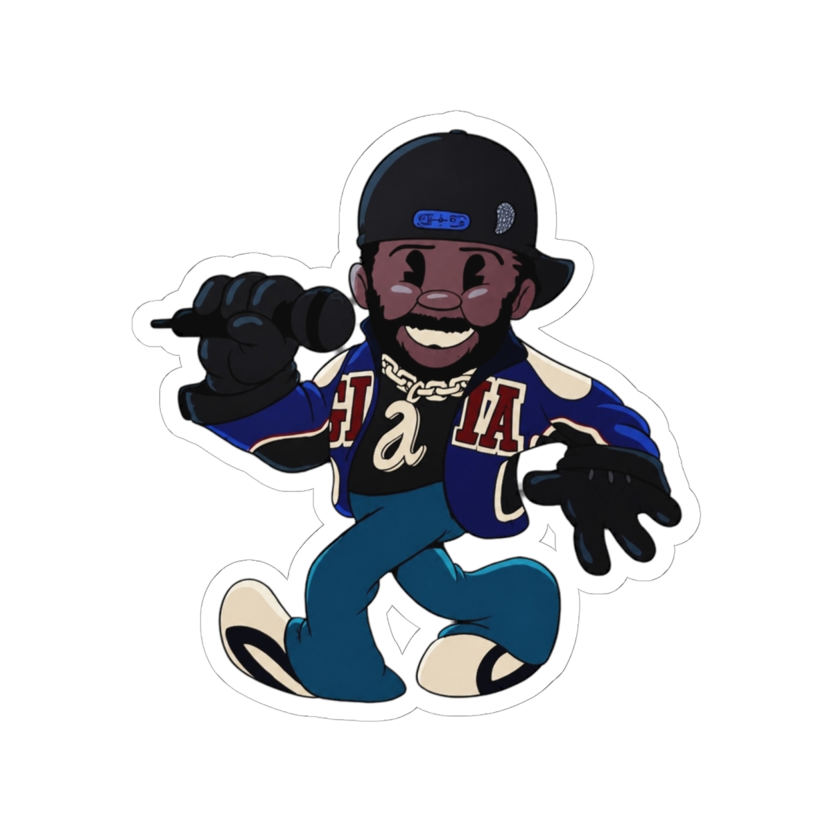 Kendrick Lamar Super Bowl Cuphead style Sticker