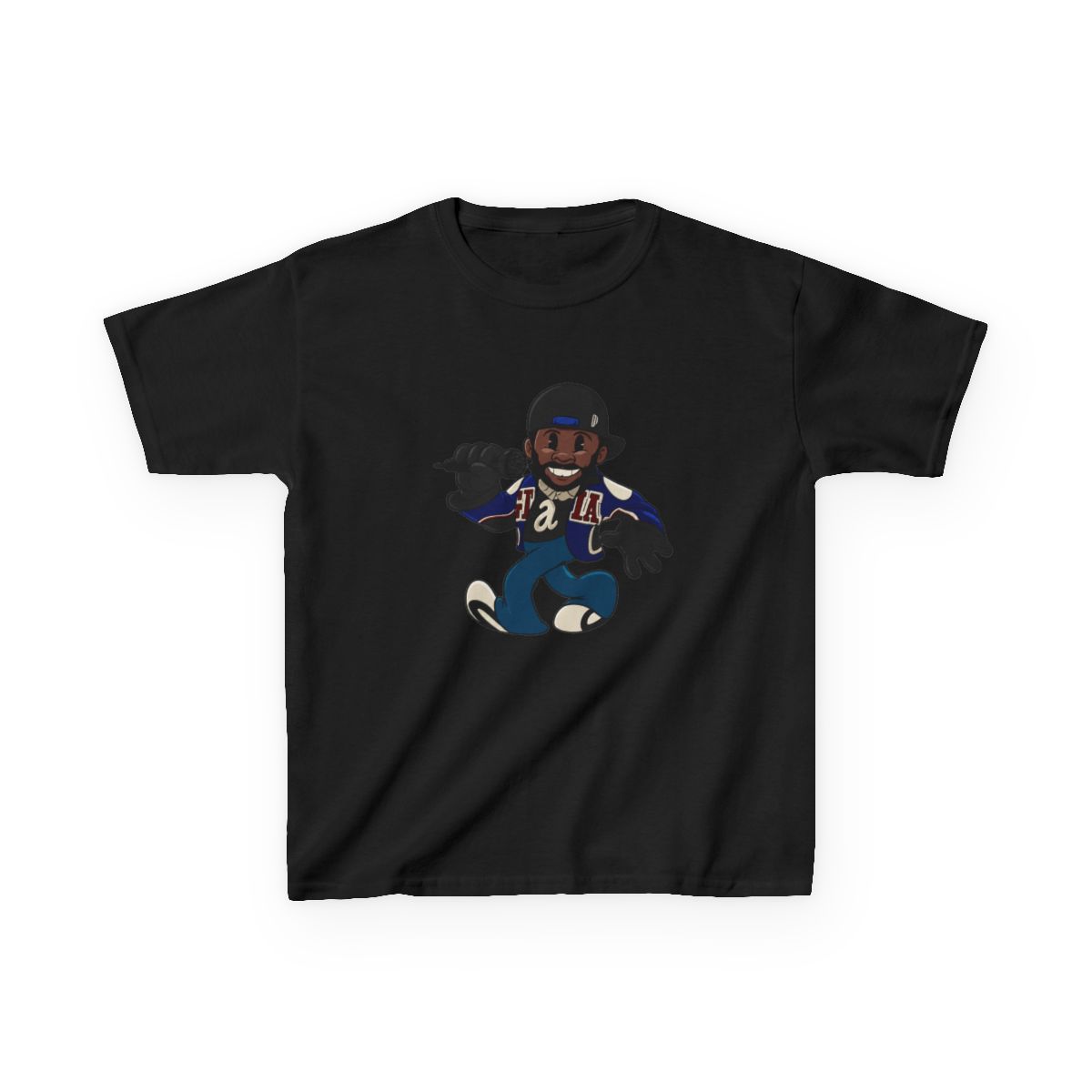 Kendrick Lamar Super Bowl Cuphead style Kids T-Shirt - alternate angle 2, merchandise