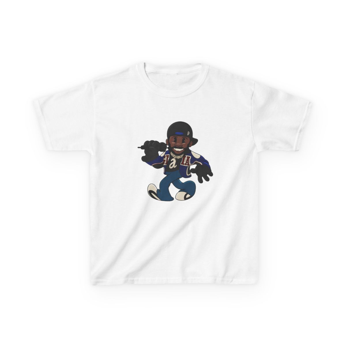 Kendrick Lamar Super Bowl Cuphead style Kids T-Shirt