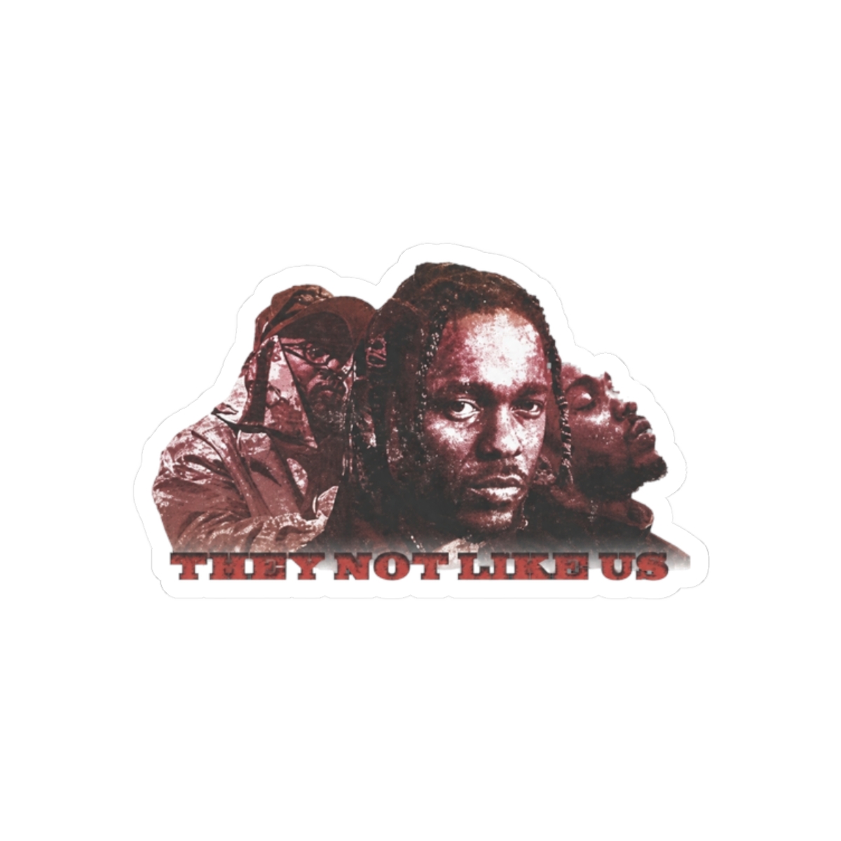 They Not Like Us - Kendrick Lamar Sticker - alternate angle 3, merchandise