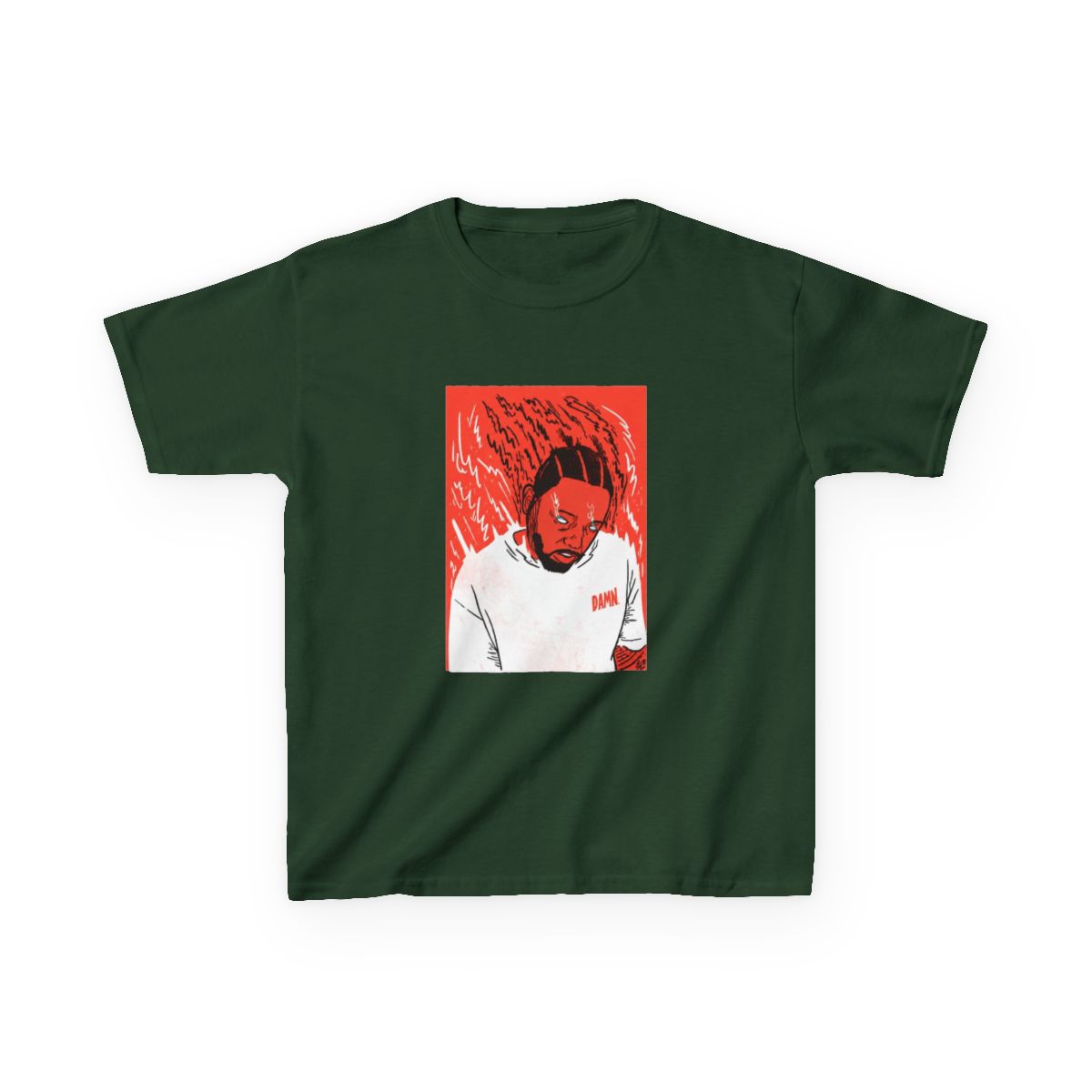 Kendrick DAMN Kids T-Shirt | Kendrick Lamar - alternate angle 5, merchandise