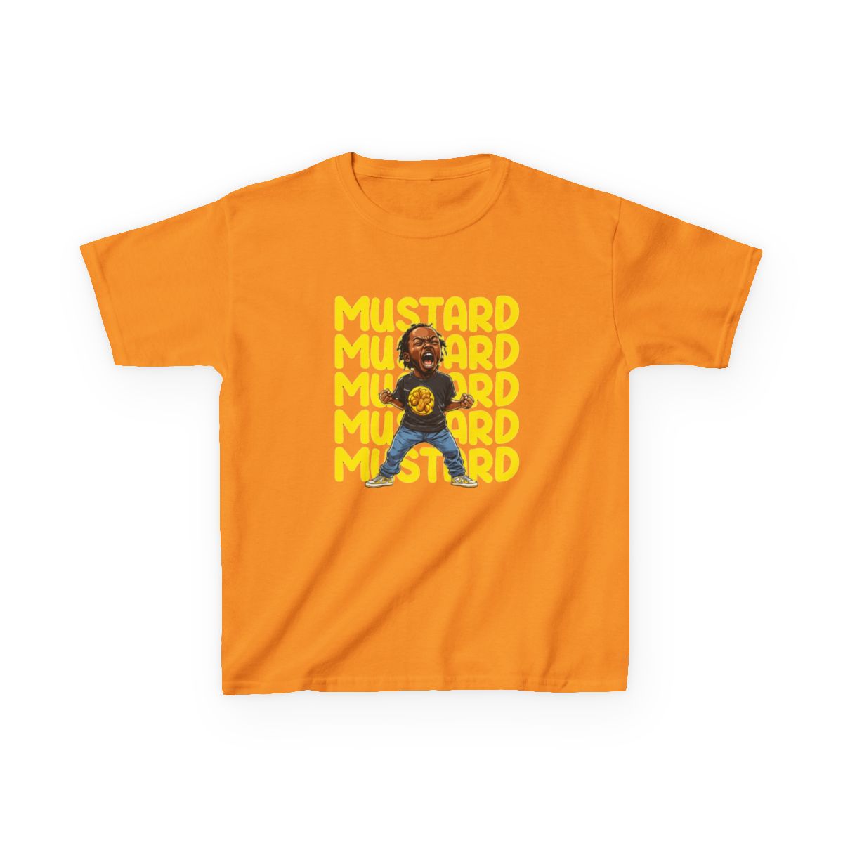 Kendrick Lamar Mustard Kids T-Shirt - alternate angle 2, merchandise