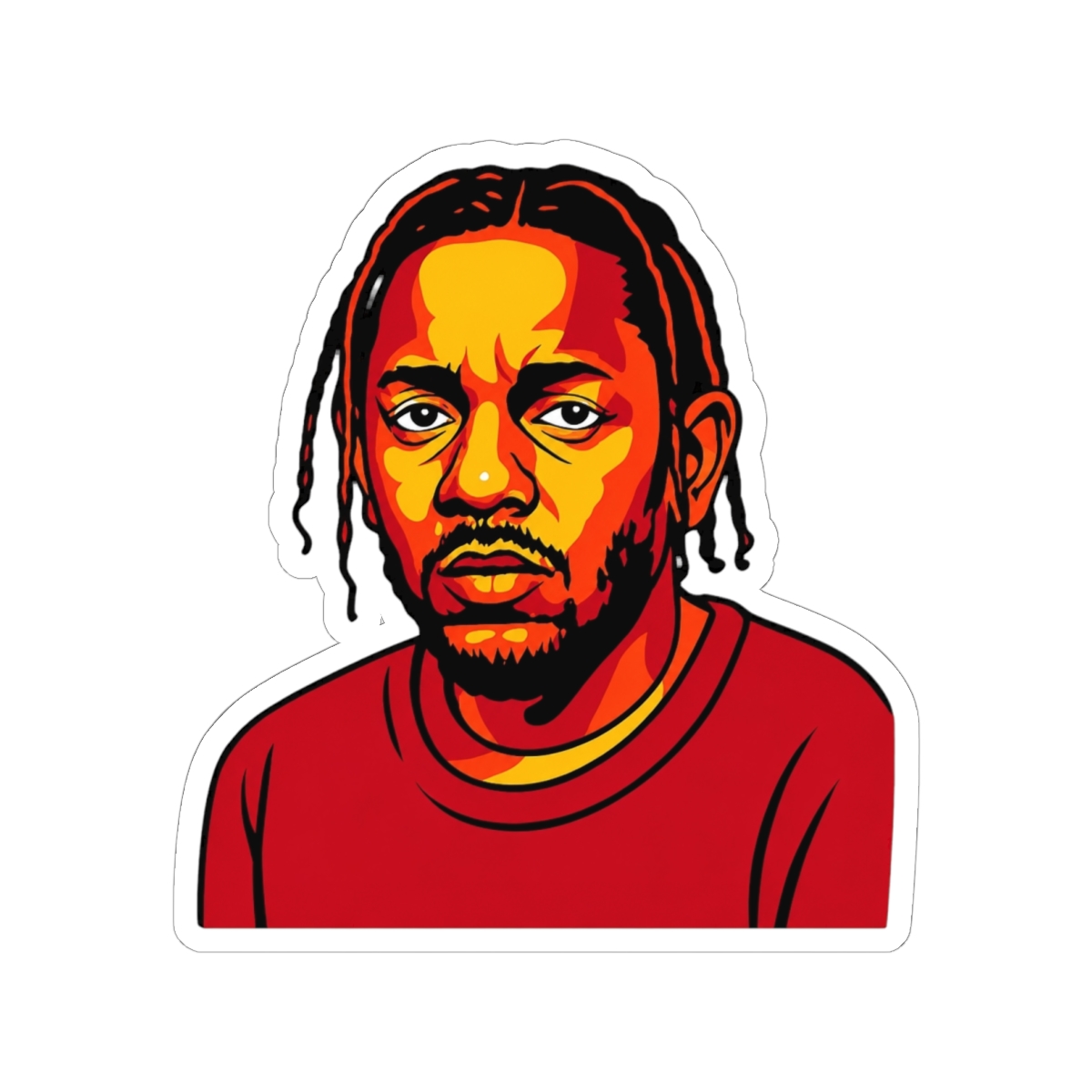 Kendrick Lamar Pop Art Sticker (2.75" x 3")