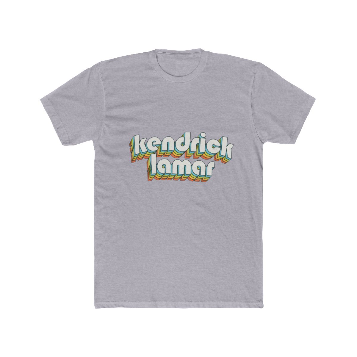 Kendrick Lamar Retro Rainbow Typography Faded Styl T Shirt